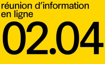 RÉUNION D&#039;INFORMATION EN LIGNE MERCREDI 2 AVRIL