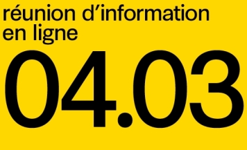 RÉUNION D&#039;INFORMATION EN LIGNE MARDI 4 MARS